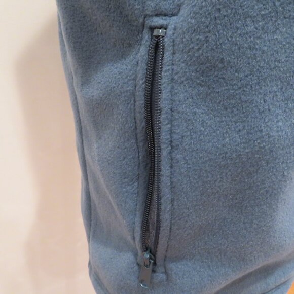 Men Large Blue Vest Columbia Fleece Lone Ridge Zipper Pocket Lightweight Warm - Picture 4 of 13